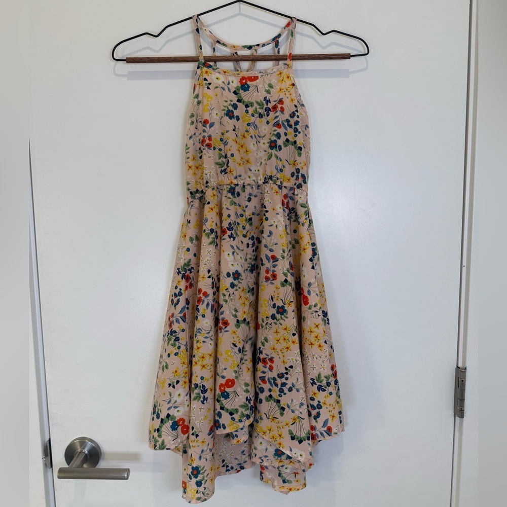Hayden Girls Multicolor Floral Farmhouse Prairie Dress